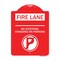 Signmission Fire Lane-No Stopping Standing or Parking W/ No Parking, Red & White Alum, 18" x 24", RW-1824-24001 A-DES-RW-1824-24001 - alternate 1